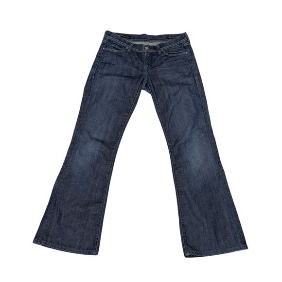 Citizens of Humanity Ingrid Low Waist Flare Jeans Dark Wash Blue Womens 28 Denim - Picture 1 of 7